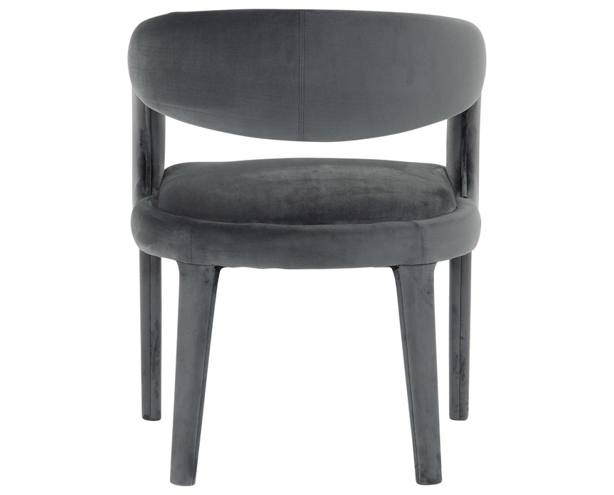 Charcoal Velvet Fabric | Hawkins Dining Chair | Valley Ridge Furniture