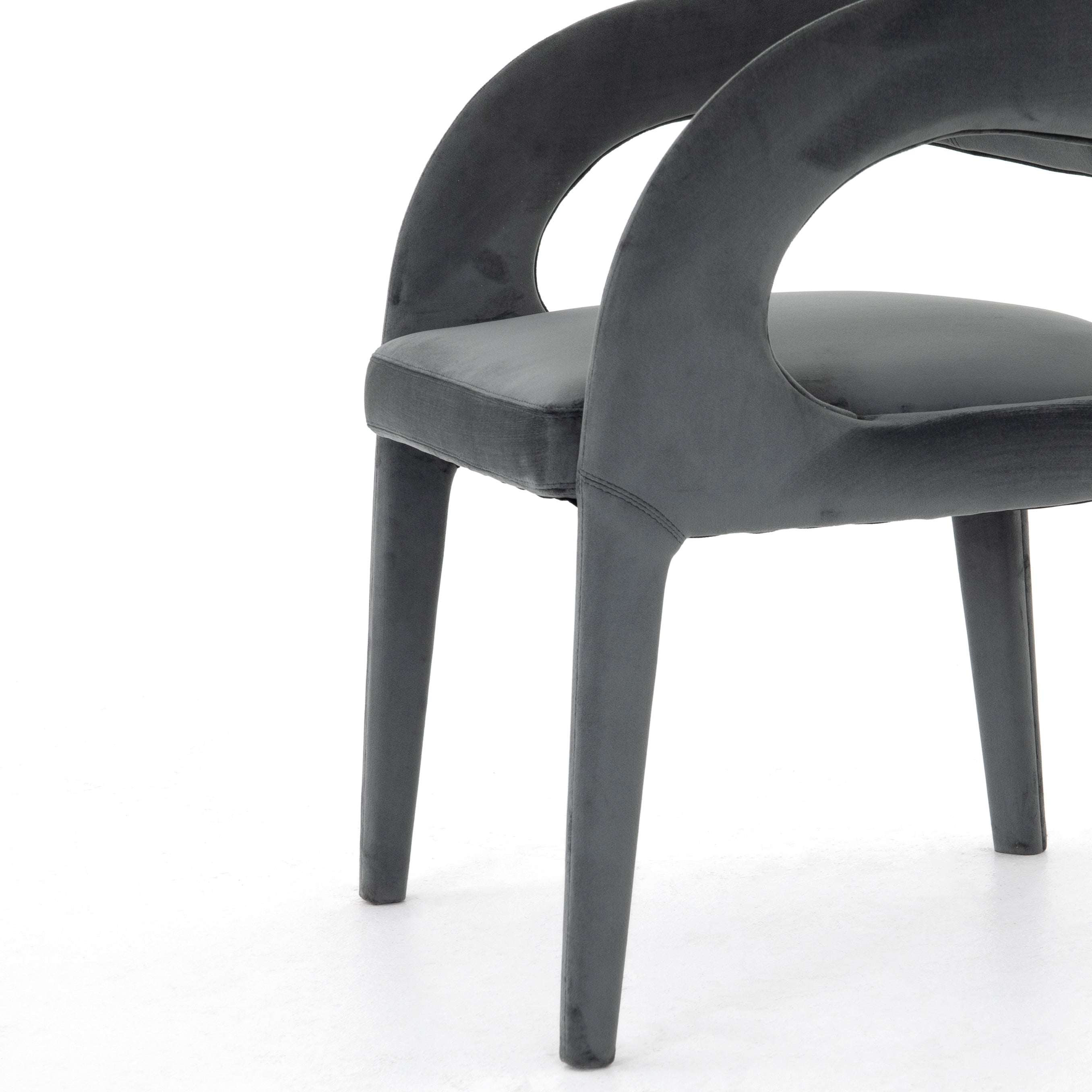 Charcoal Velvet Fabric | Hawkins Dining Chair | Valley Ridge Furniture