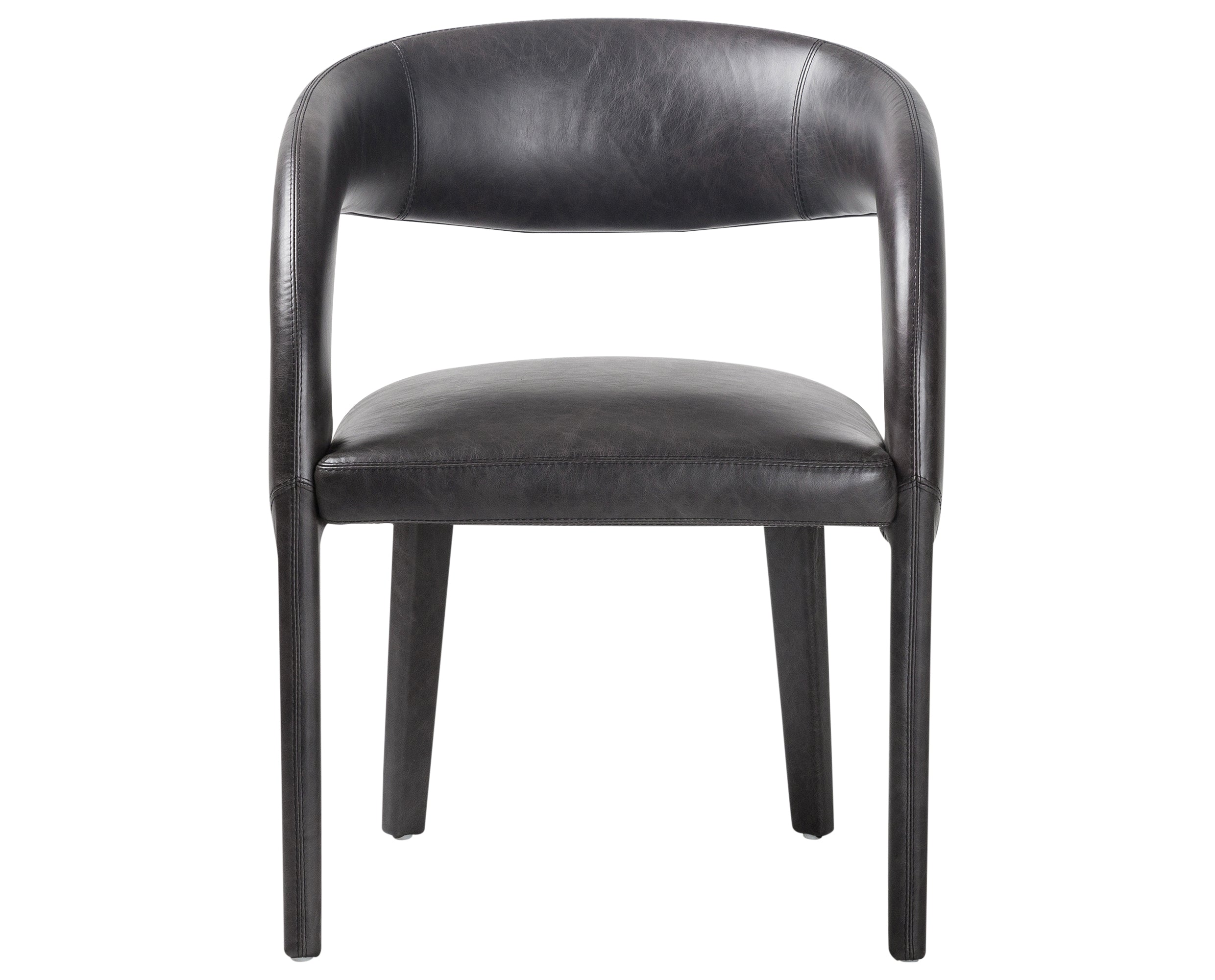 Sonoma Black Leather | Hawkins Dining Chair | Valley Ridge Furniture