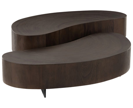 Smoked Guanacaste and Smoked Guanacaste Oyster with Gunmetal Iron | Avett Coffee Table | Valley Ridge Furniture