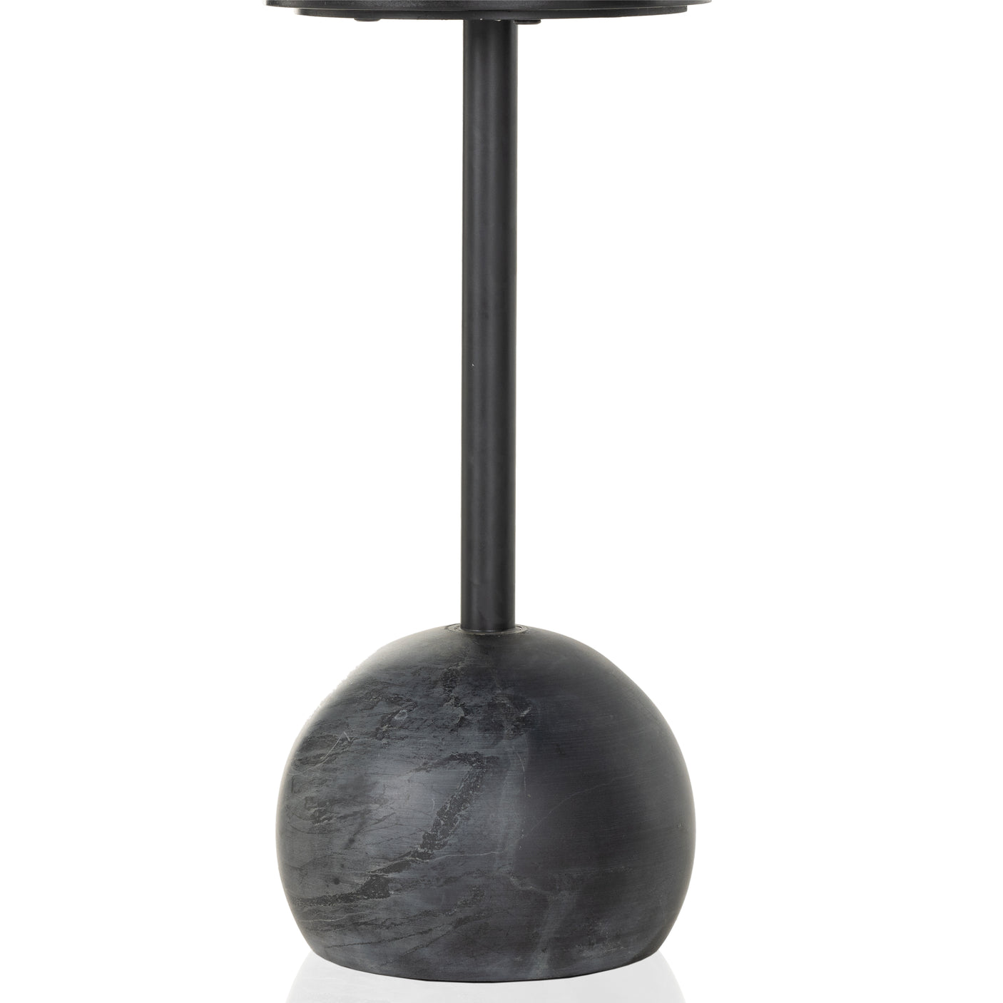 Black Marble with Dark Kettle Black Iron | Viola Accent Table | Valley Ridge Furniture