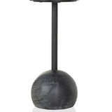 Black Marble with Dark Kettle Black Iron | Viola Accent Table | Valley Ridge Furniture