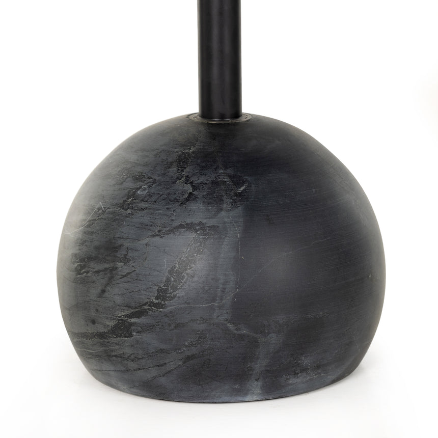 Black Marble with Dark Kettle Black Iron | Viola Accent Table | Valley Ridge Furniture