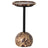 Merlot Marble with Dark Kettle Black Iron | Viola Accent Table | Valley Ridge Furniture