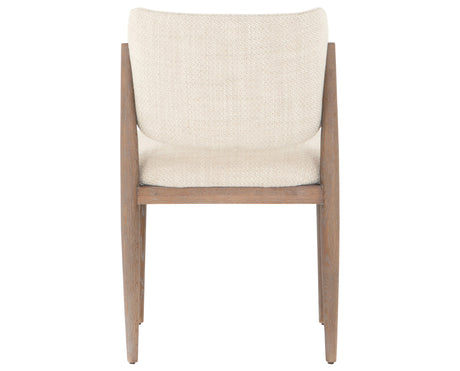 Irving Taupe Fabric with Pecan Whitewash Nettlewood | Joren Dining Chair | Valley Ridge Furniture