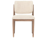 Irving Taupe Fabric with Pecan Whitewash Nettlewood | Joren Dining Chair | Valley Ridge Furniture