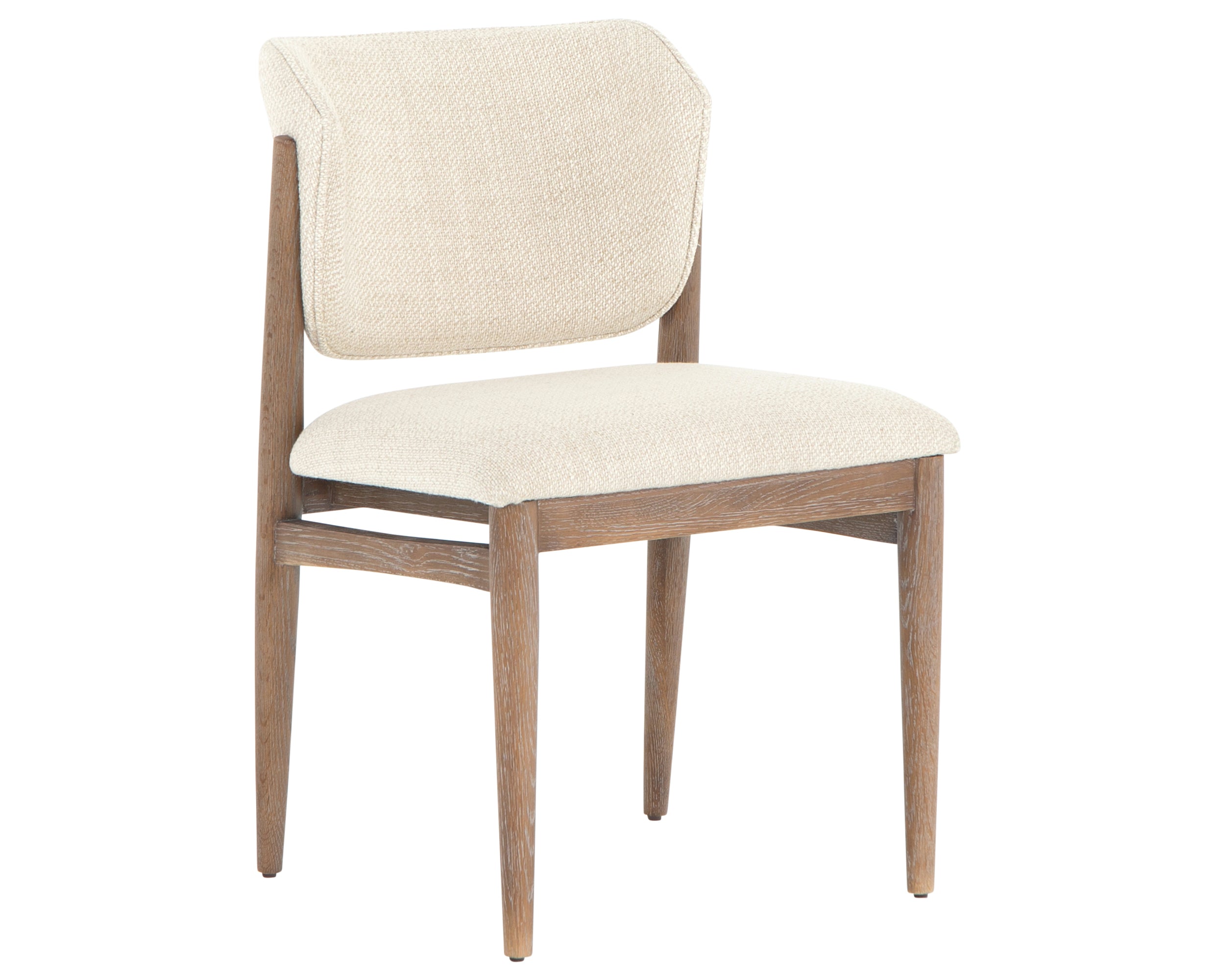 Irving Taupe Fabric with Pecan Whitewash Nettlewood | Joren Dining Chair | Valley Ridge Furniture