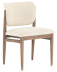 Irving Taupe Fabric with Pecan Whitewash Nettlewood | Joren Dining Chair | Valley Ridge Furniture