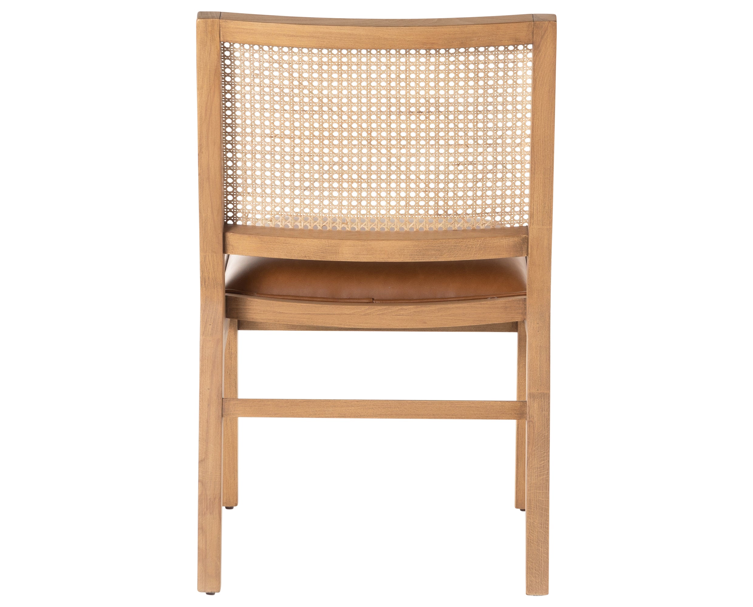 Sierra Butterscotch Faux Leather &amp; Natural Beech with Natural Cane | Sage Dining Chair | Valley Ridge Furniture