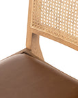 Sierra Butterscotch Faux Leather & Natural Beech with Natural Cane | Sage Dining Chair | Valley Ridge Furniture
