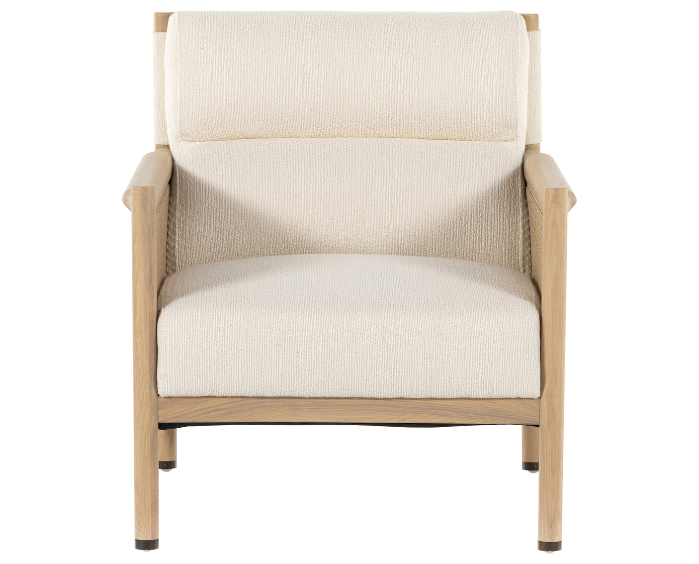 Kerbey Ivory Fabric & Natural Whitewash Cane Rattan with Natural Whitewash Ash & Gunmetal Iron | Kempsey Chair | Valley Ridge Furniture