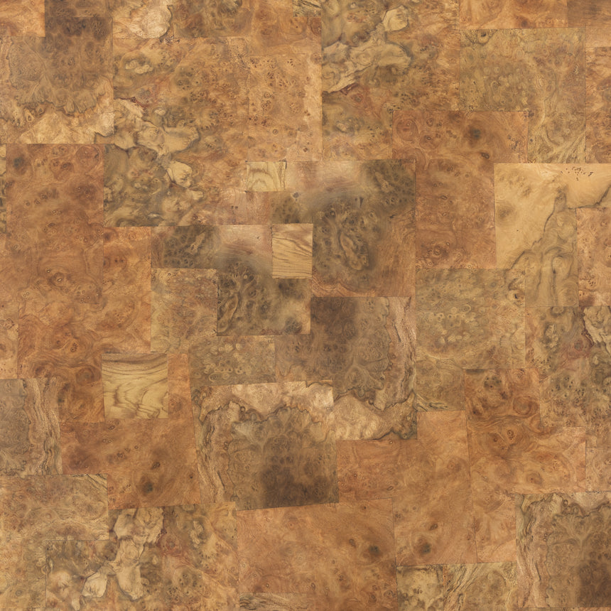 Warm Umber Burl & Dark Mahogany with Black Plywood | Blanco Coffee Table | Valley Ridge Furniture