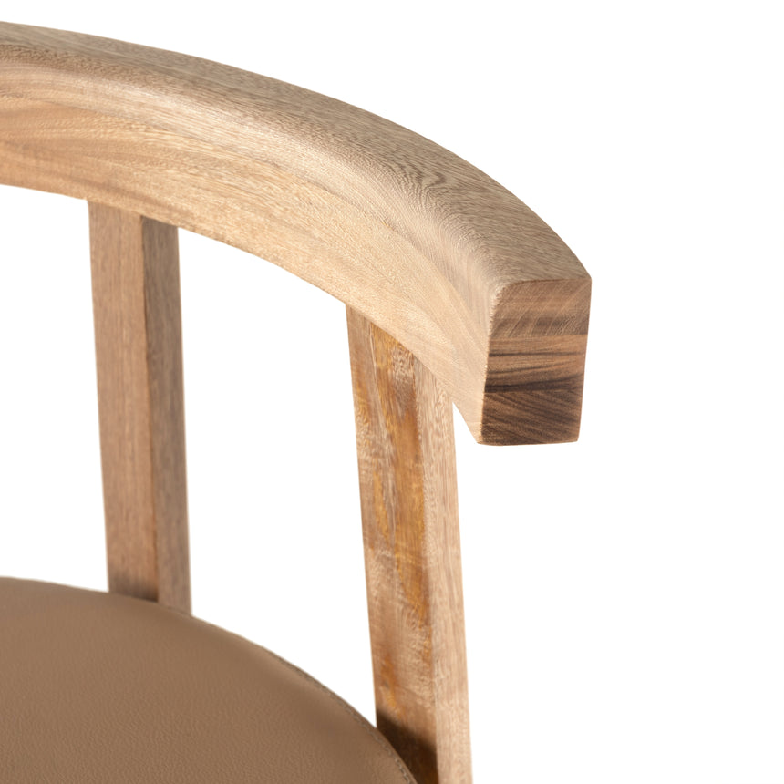 Natural Leather with Natural Rosa Morada (Counter Height) | Tex Bar/Counter Stool | Valley Ridge Furniture