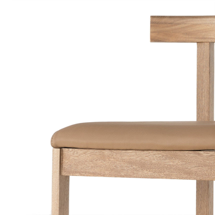 Natural Leather with Natural Rosa Morada (Counter Height) | Tex Bar/Counter Stool | Valley Ridge Furniture