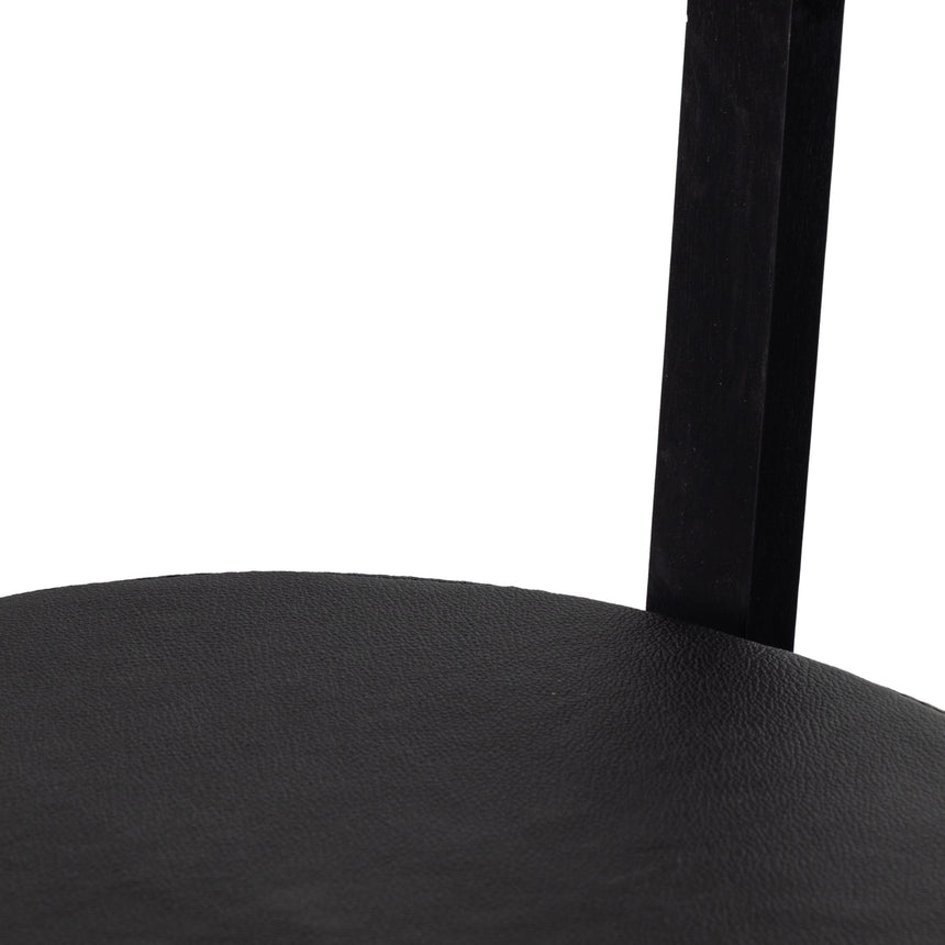 Black Leather with Black Rosa Morada (Counter Height) | Tex Bar/Counter Stool | Valley Ridge Furniture