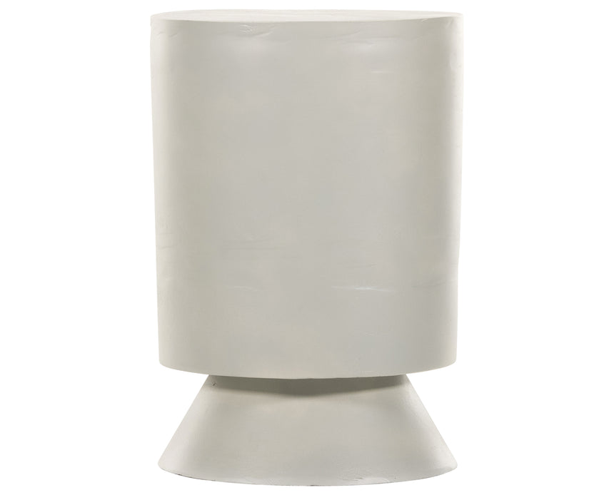 Textured Matte White | Antonella End Table | Valley Ridge Furniture