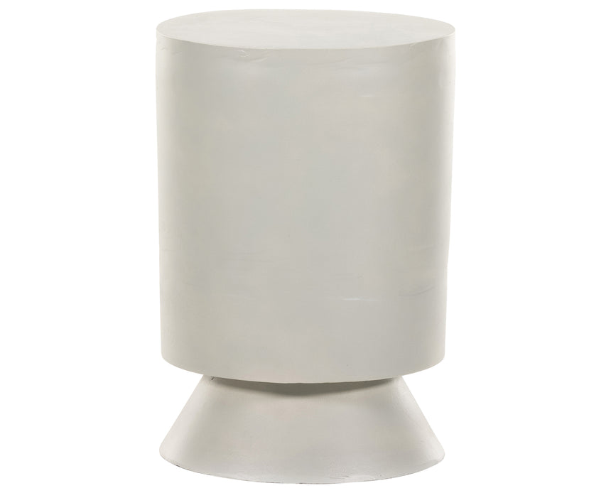 Textured Matte White | Antonella End Table | Valley Ridge Furniture