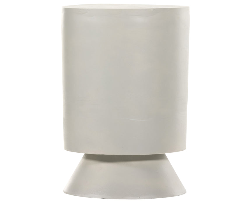 Textured Matte White | Antonella End Table | Valley Ridge Furniture