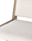 Knoll Natural Fabric with Weathered Drift Parawood (Bar Height) | Charon Bar/Counter Stool | Valley Ridge Furniture