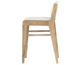 Knoll Natural Fabric with Weathered Drift Parawood (Counter Height) | Charon Bar/Counter Stool | Valley Ridge Furniture