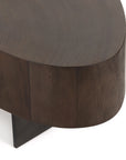 Smoked Guanacaste and Smoked Guanacaste Oyster with Gunmetal Iron (Tall Piece) | Avett Coffee Table | Valley Ridge Furniture