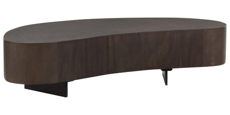 Smoked Guanacaste and Smoked Guanacaste Oyster with Gunmetal Iron (Short Piece) | Avett Coffee Table | Valley Ridge Furniture