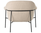 Knoll Sand Fabric with Matte Ebony Iron | Suerte Chair | Valley Ridge Furniture