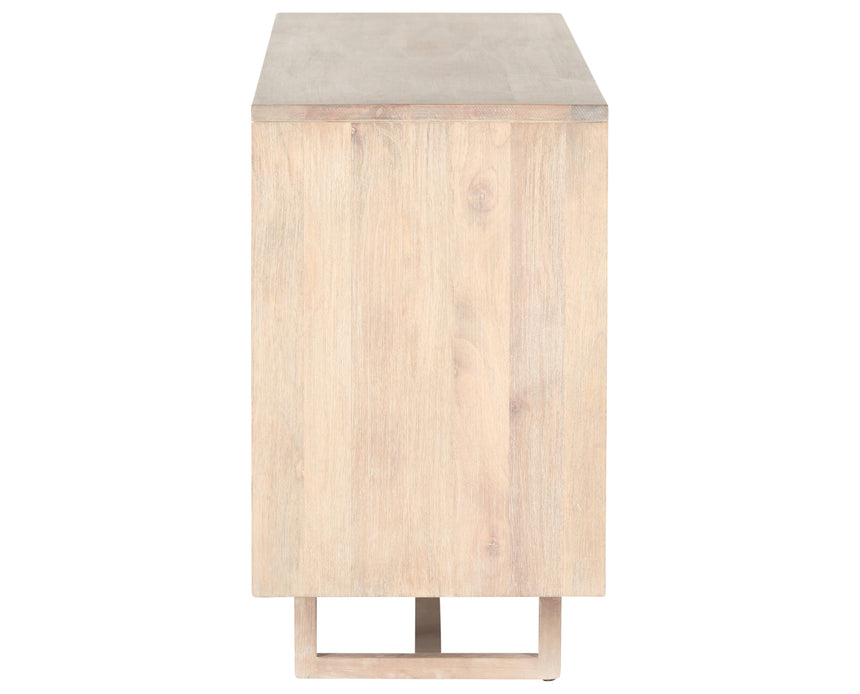 White Wash Mango with Natural Cane | Clarita Sideboard | Valley Ridge Furniture