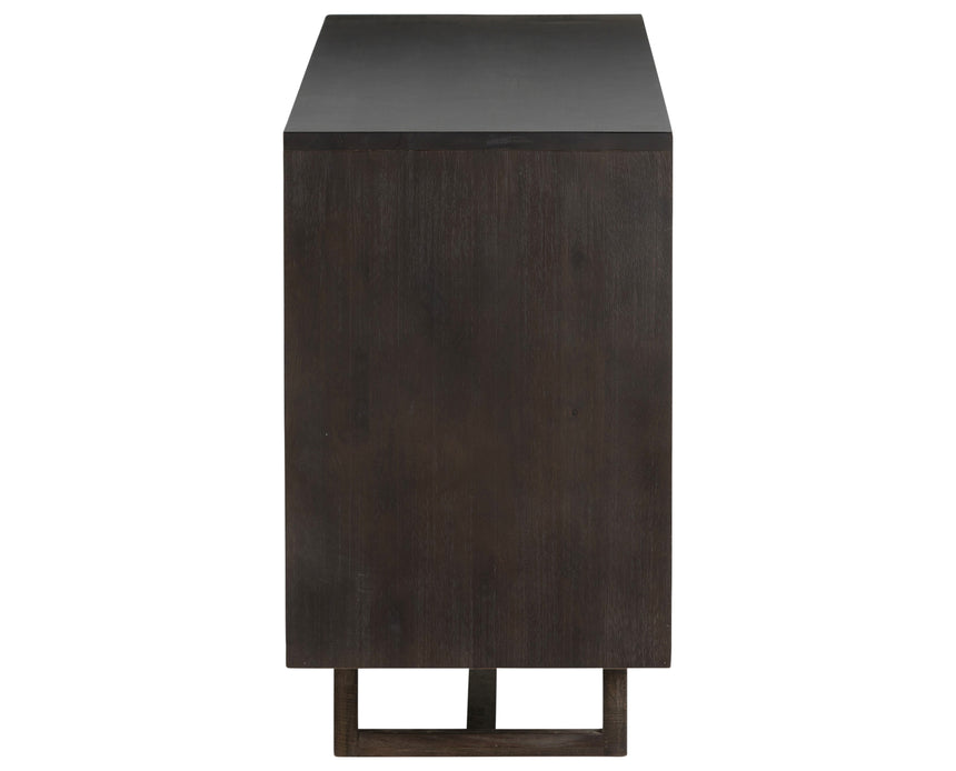 Black Mango & White Wash Mango with Natural Cane | Clarita Sideboard | Valley Ridge Furniture