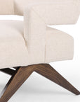 Thames Cream Fabric with Vintage Sienna Nettlewood | Darlene Chair | Valley Ridge Furniture