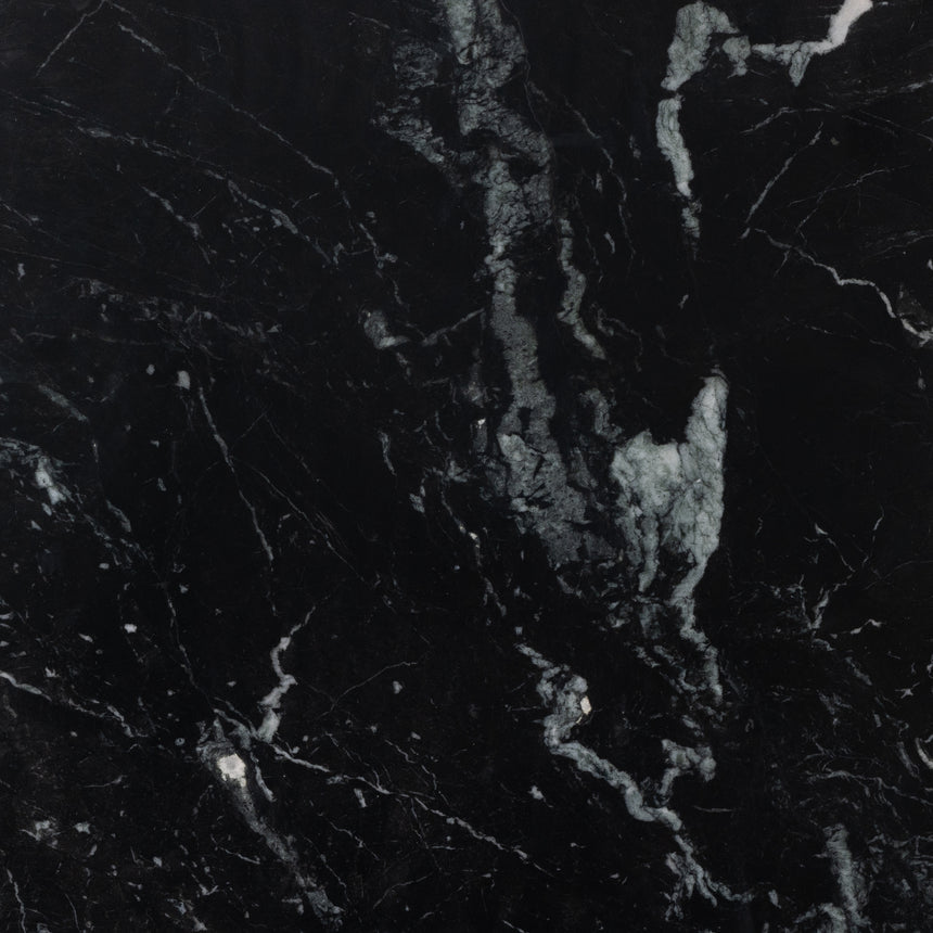 Black Marble with Raw Black Aluminum | Terrell Coffee Table | Valley Ridge Furniture