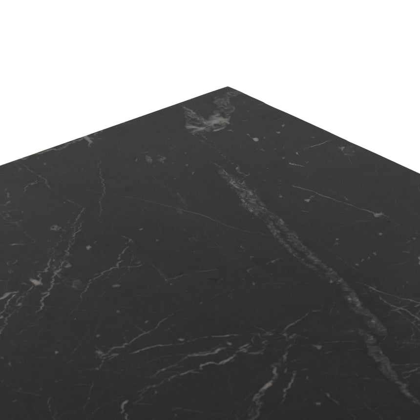 Black Marble with Raw Black Aluminum | Terrell Coffee Table | Valley Ridge Furniture