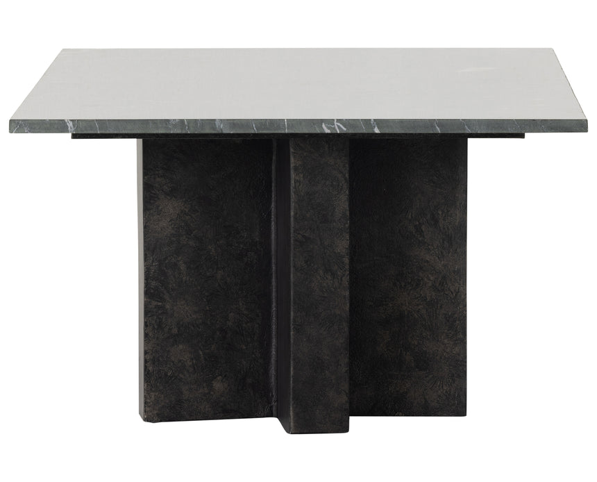 Black Marble with Raw Black Aluminum | Terrell Coffee Table | Valley Ridge Furniture