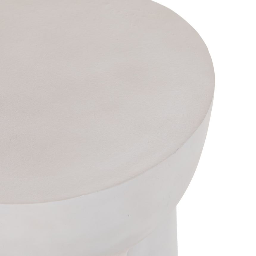 Textured Matte White | Sante End Table | Valley Ridge Furniture