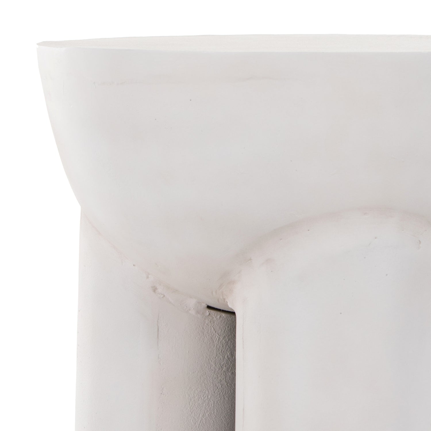 Textured Matte White | Sante End Table | Valley Ridge Furniture