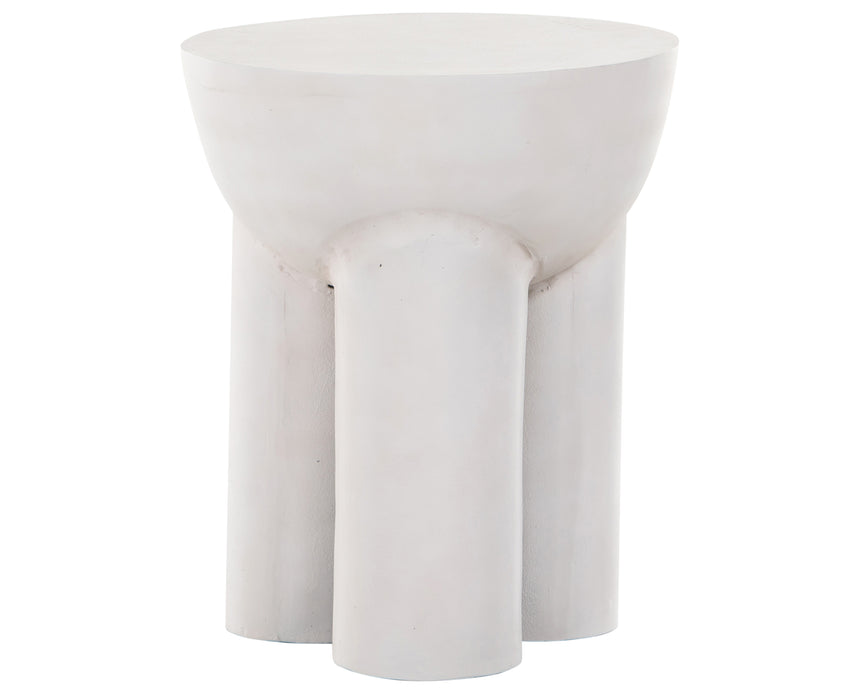 Textured Matte White | Sante End Table | Valley Ridge Furniture