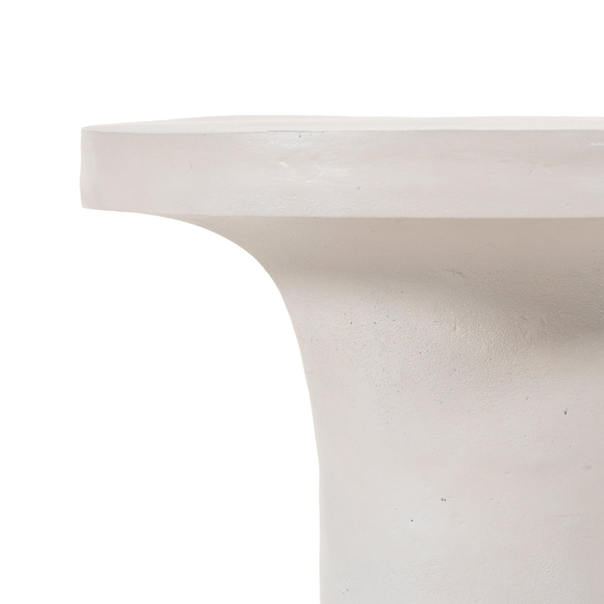 Textured Matte White | Gino End Table | Valley Ridge Furniture
