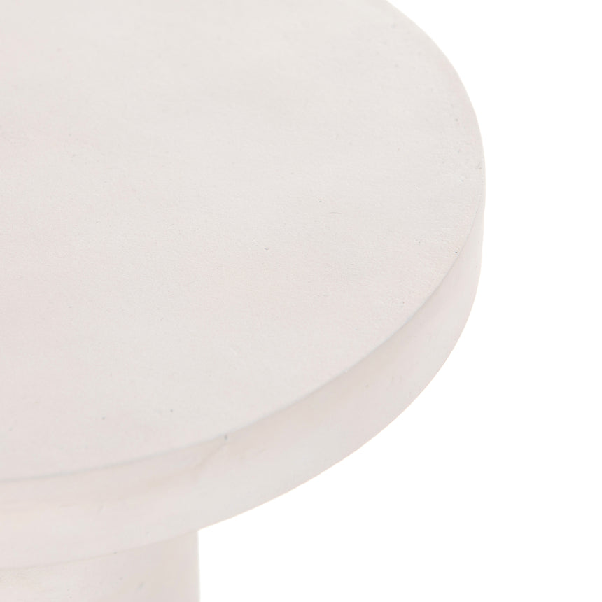 Textured Matte White | Gino End Table | Valley Ridge Furniture