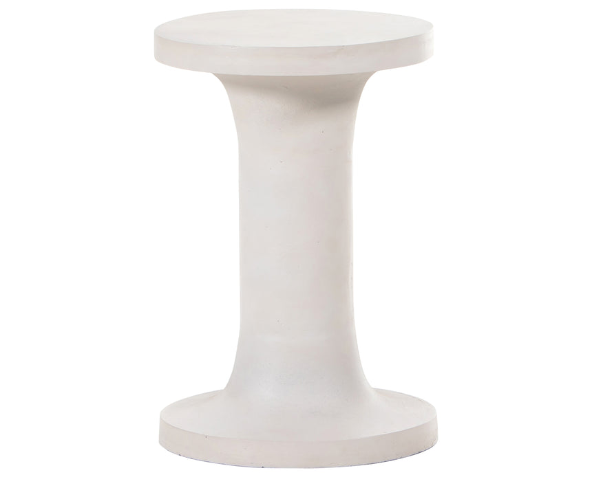 Textured Matte White | Gino End Table | Valley Ridge Furniture