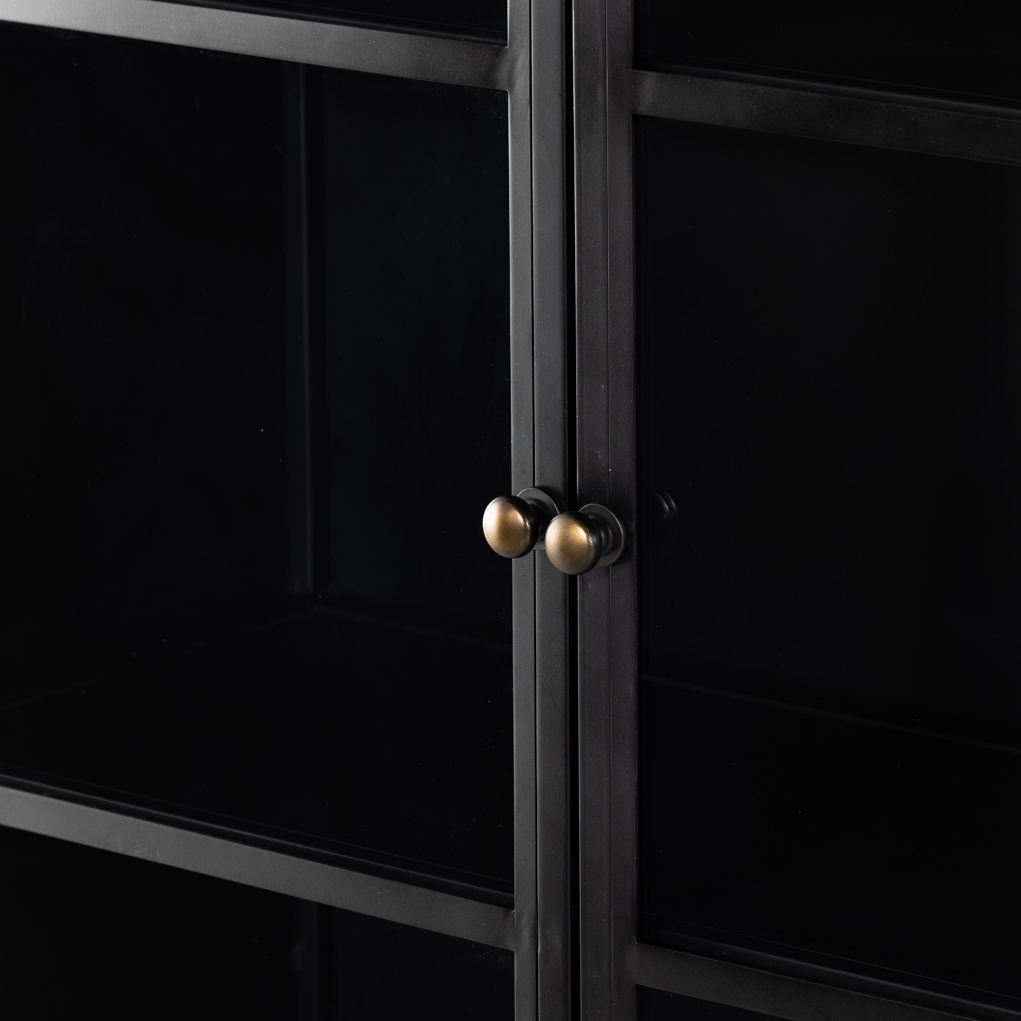 Black Iron with Clear Glass | Breya Cabinet | Valley Ridge Furniture