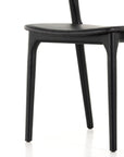Sonoma Black Leather with Black Ash | Amare Dining Chair | Valley Ridge Furniture