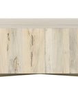 Bleached Spalted Primavera with Iron | Hudson Rectangle Coffee Table | Valley Ridge Furniture
