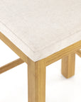 Savile Flax Fabric and Honey Oak with Light Natural Cane (Counter Height) | Allegra Bar/Counter Stool | Valley Ridge Furniture