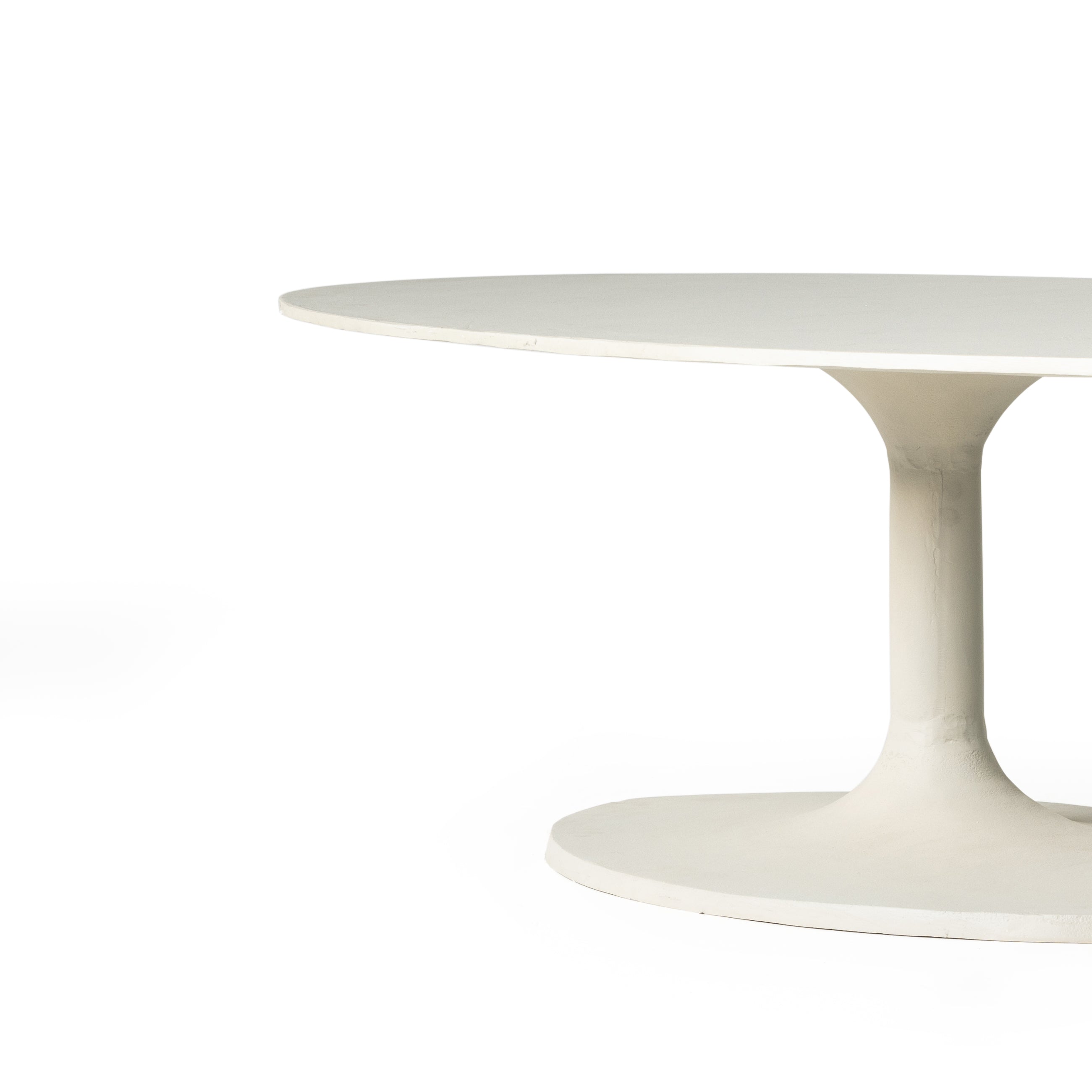 Textured Matte White | Simone Coffee Table | Valley Ridge Furniture