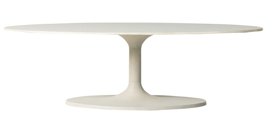Textured Matte White | Simone Coffee Table | Valley Ridge Furniture