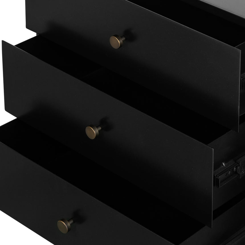 Black Iron with Weathered Bronze Iron | Soto Nightstand | Valley Ridge Furniture