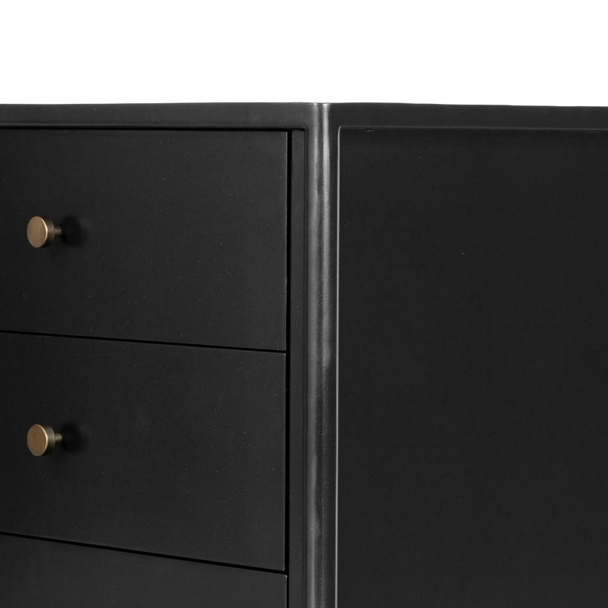 Black Iron with Weathered Bronze Iron | Soto Nightstand | Valley Ridge Furniture
