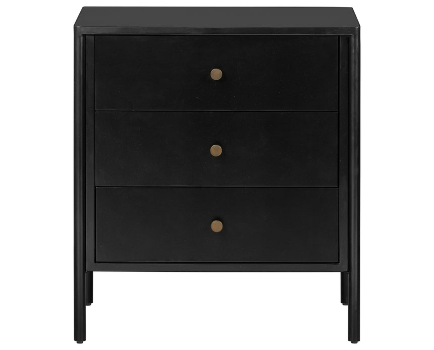 Black Iron with Weathered Bronze Iron | Soto Nightstand | Valley Ridge Furniture