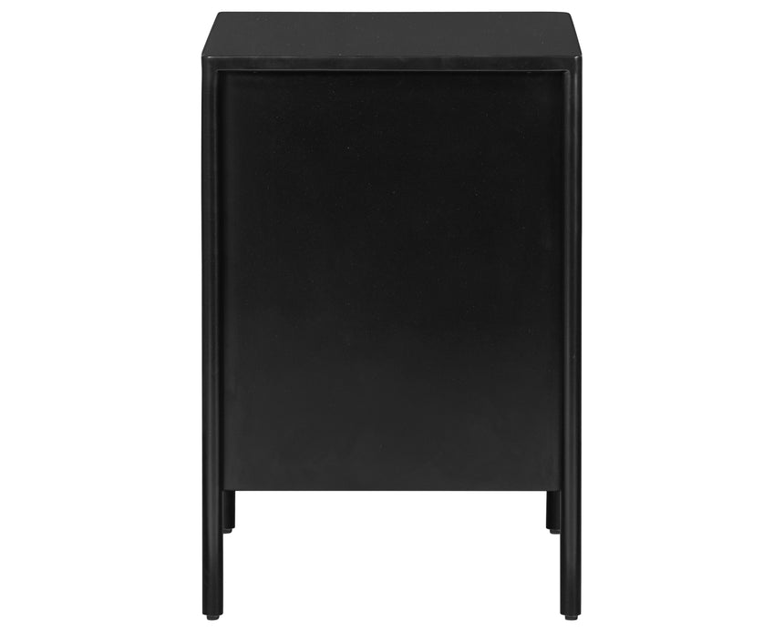 Black Iron with Weathered Bronze Iron | Soto Nightstand | Valley Ridge Furniture