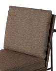 Fiqa Boucle Cocoa Fabric and Sienna Brown Ash with Midnight Iron (Counter Height) | Crete Bar/Counter Stool | Valley Ridge Furniture